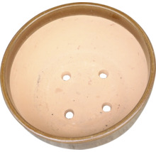 Runde Pflanzschale aus Terrakotta mit Entwässerungslöchern