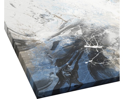 Detailansicht eines abstrakten Leinwandbildes