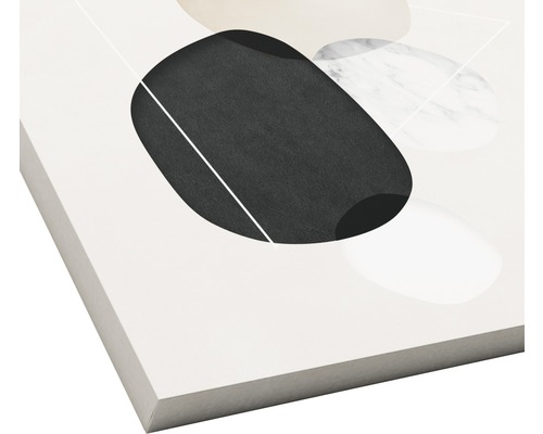 Abstraktes Wandbild mit geometrischen Formen