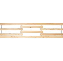 Holz-Sichtschutzzaun mit Querlatten