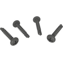 Vier Schrauben mit Senkkopf