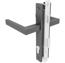 Türbeschlag mit Türklinke und Schloss