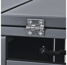 Detailansicht eines Möbelscharniers