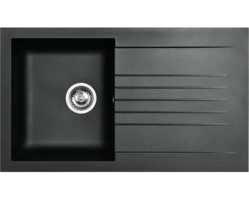 Spüle aus Granit mit Abtropffläche