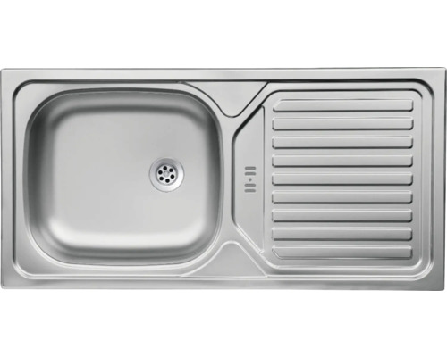 Edelstahlspüle mit Abtropffläche