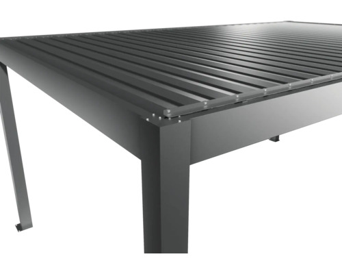 Detailansicht einer Aluminium Terrassenüberdachung