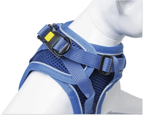 Blaues Hundegeschirr mit verstellbaren Gurten