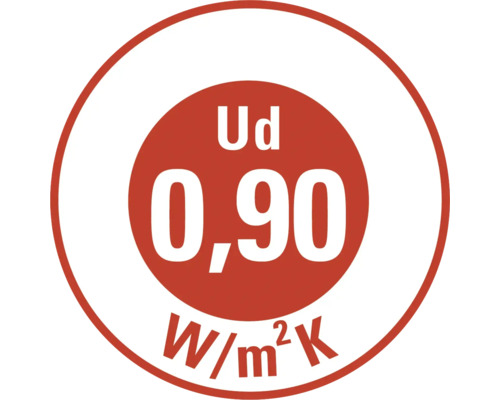 U-Wert Symbol 0,90 W/m²K