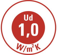 U-Wert 1,0 W/m²K