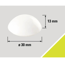 Abdeckung, 30 mm Durchmesser, 13 mm Höhe