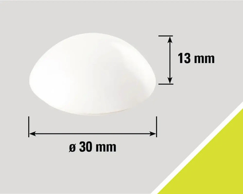 Abdeckung, 30 mm Durchmesser, 13 mm Höhe