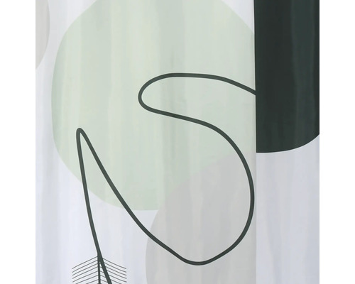 Duschvorhang mit modernem, abstraktem Design