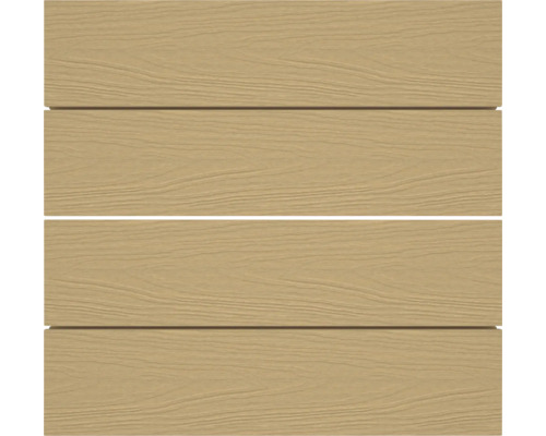 Holzfassade aus vier Brettern