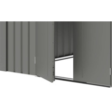 Detailansicht Schiebetür eines Gerätehauses