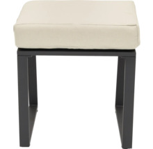 Hocker mit Metallgestell und Sitzkissen