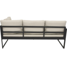 Gartensofa mit Metallrahmen und Polsterkissen