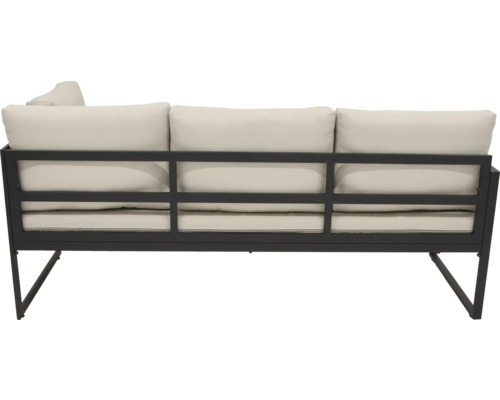 Gartensofa mit Metallrahmen und Polsterkissen