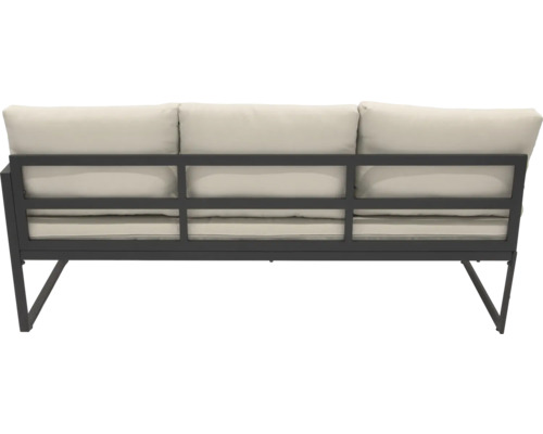 Gartensofa mit Metallrahmen und Polsterkissen