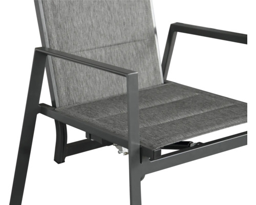 Gartensessel mit Armlehne und Textilbezug