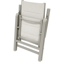 Klappbarer Gartenstuhl mit Aluminiumrahmen und Textilbespannung