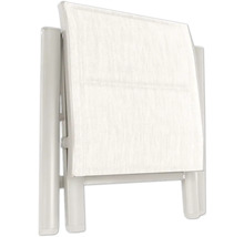 Gefalteter Gartenstuhl mit Textilbespannung