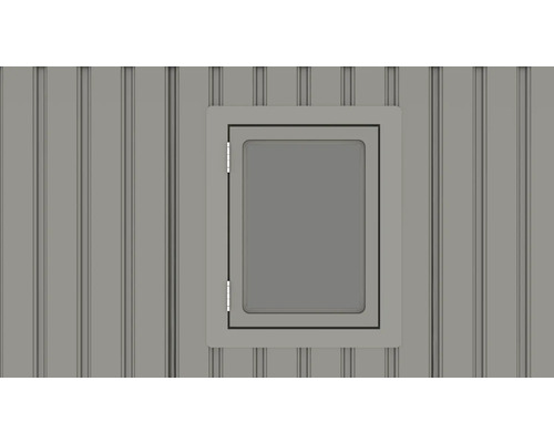 Fenster in einer Gartenhütte