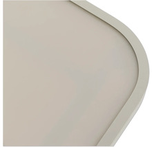 Detailansicht einer Platte mit abgerundeten Ecken