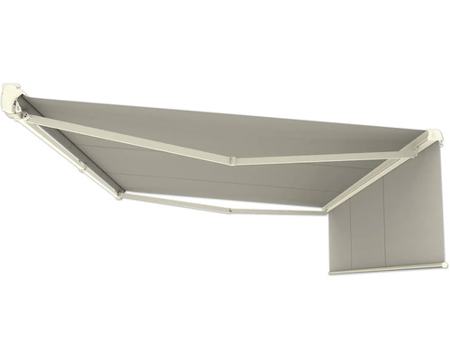 Ausgefahrene Gelenkarmmarkise zum Sonnenschutz