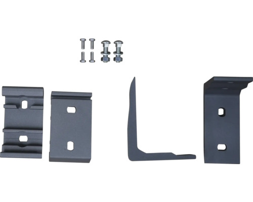 Befestigungsmaterial und Winkel für die Montage