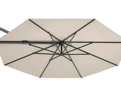 Detailansicht eines Sonnenschirms von unten