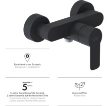 Schwarze Waschtischarmatur von Laufen