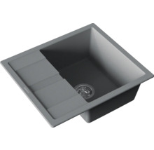 Spülbecken aus Kunststein mit Abtropffläche