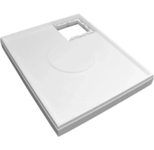 Quadratische Duschwanne mit Ablauf