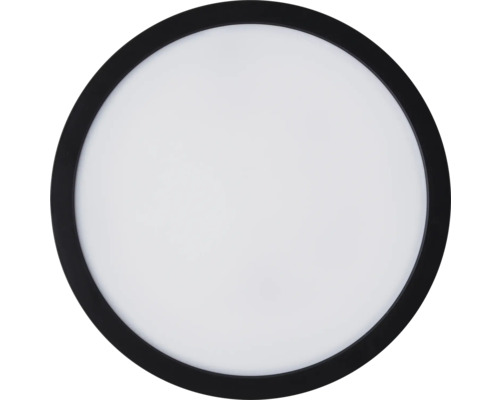 Runde Deckenleuchte mit schwarzem Rahmen