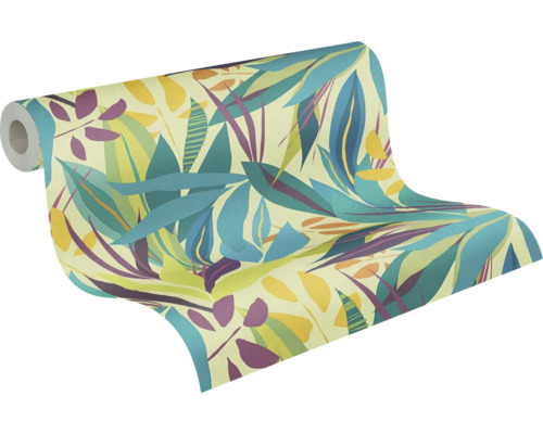 Tapetenrolle mit Blättermuster