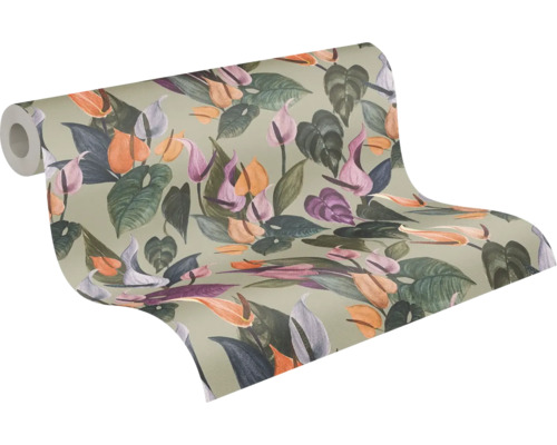 Tapetenrolle mit Pflanzenmuster