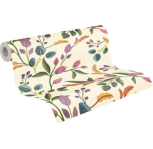 Tapetenrolle mit floralem Muster