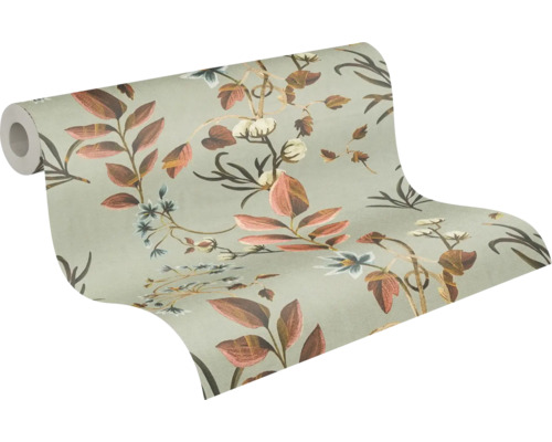 Tapetenrolle mit Pflanzenmuster