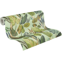 Tapetenrolle mit tropischem Blättermotiv