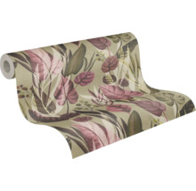 Tapetenrolle mit Blätterdessin