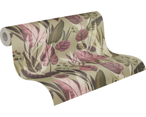 Tapetenrolle mit Blätterdessin