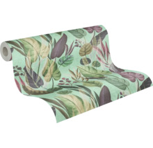 Rolle Tapete mit Blättermuster