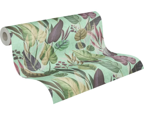 Rolle Tapete mit Blättermuster