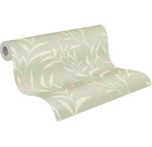 Eine Rolle Tapete mit Blattmuster