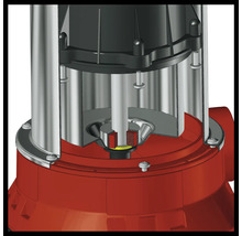 Schnittansicht einer Tauchpumpe mit Details zu Konstruktion und Funktion.