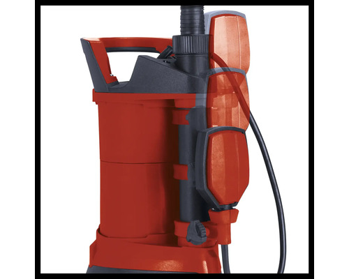 Rote Schmutzwasserpumpe