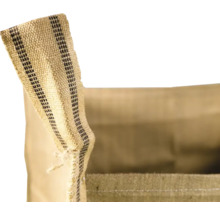 Jutesack mit Streifenmuster