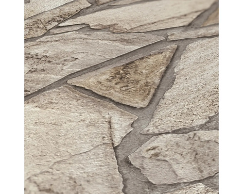 Nahaufnahme einer Tapete mit Steinmuster