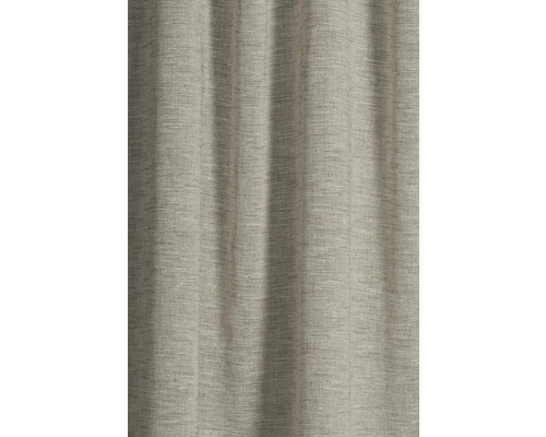 Nahaufnahme eines Vorhangs mit Leinenstruktur