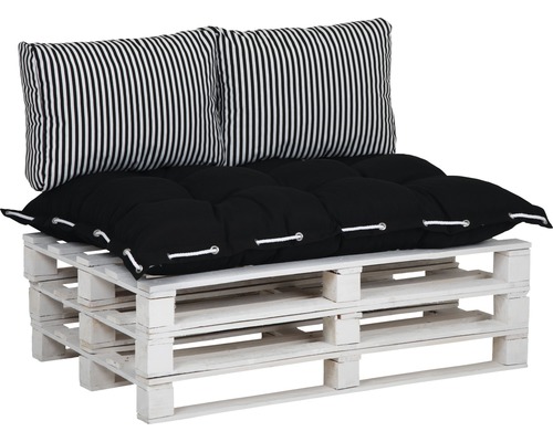 Palettenkissen mit Sitz- und Rückenkissen